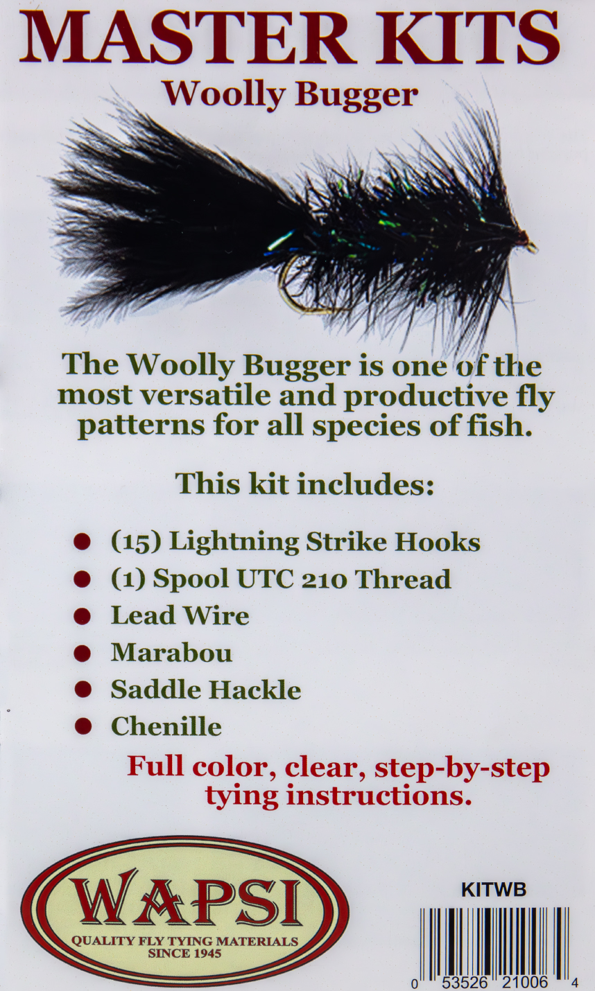 Learn to tie the popular Wooly Bugger with this fly tying kit available for sale online and in store