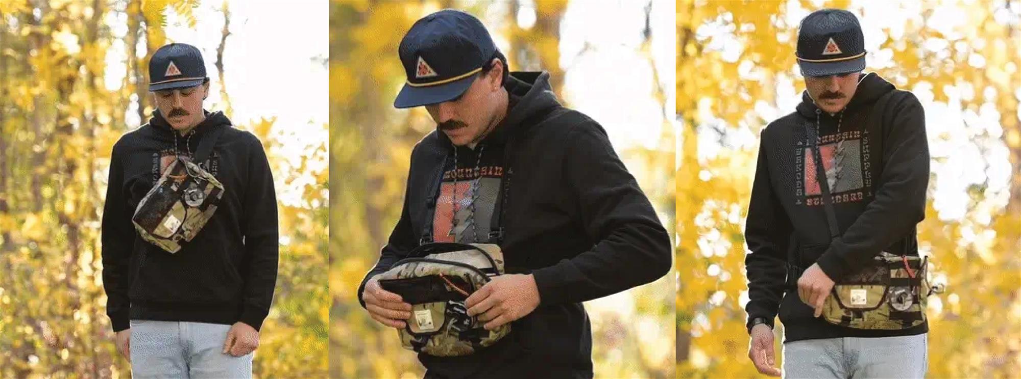 Yakoda Utility Pack featuring multiple compartments for gear organization.