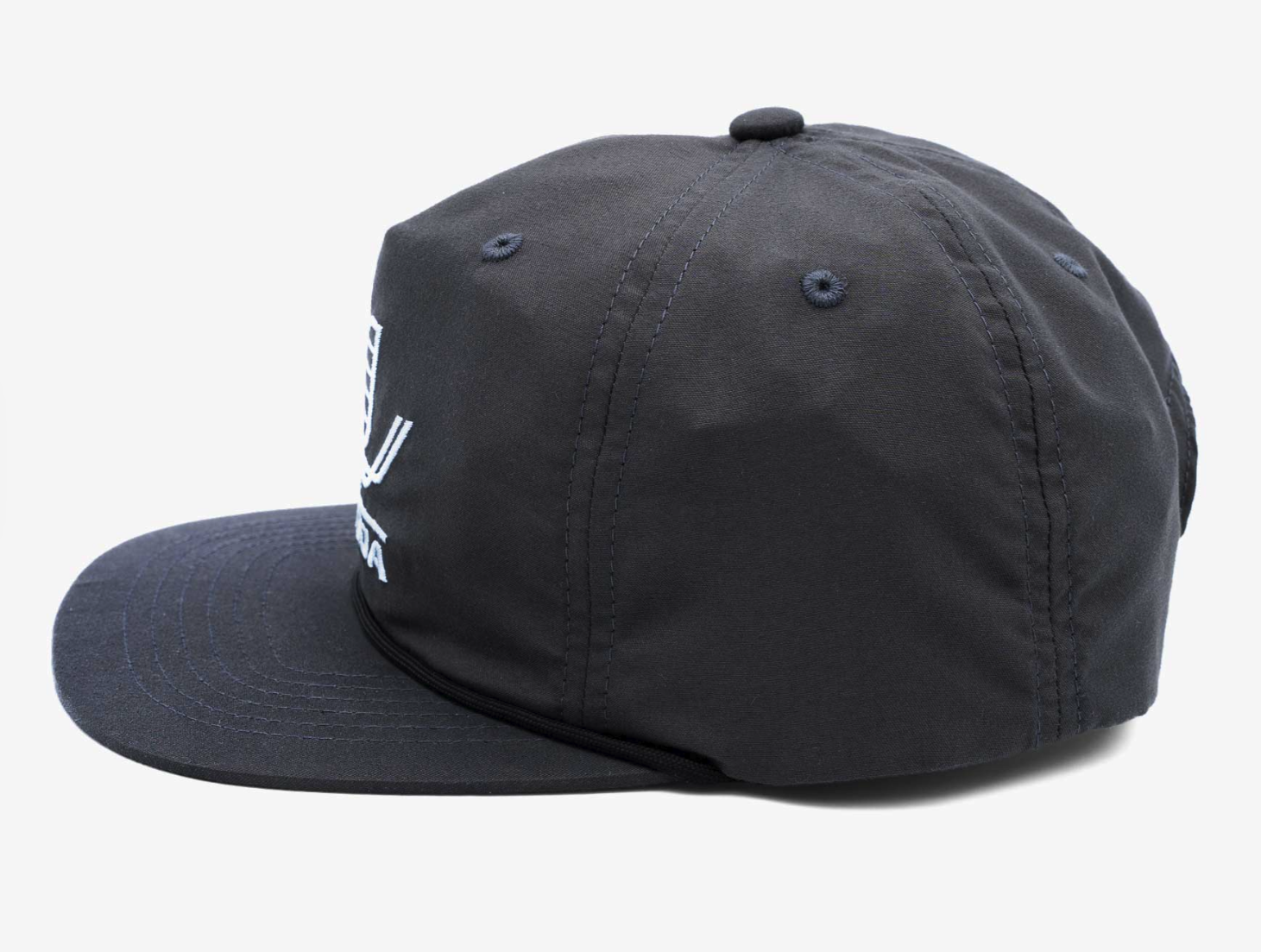 Side profile of Yakoda Mayfly Hat in gray color.