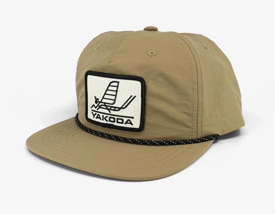 Front angle view of Yakoda Mayfly Patch Hat