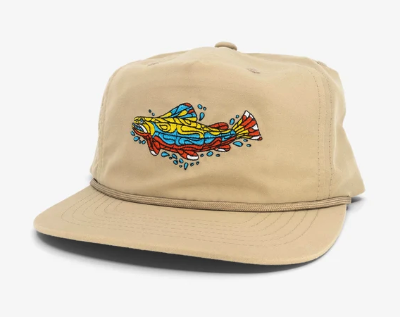 Yakoda Mosaic Trout Hat in bone color