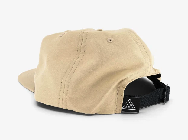 Back of Yakoda Mosaic Trout Hat in bone color