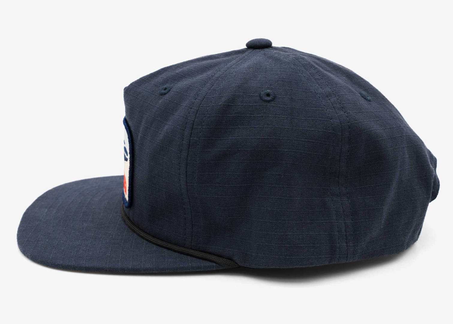 Side profile of Yakoda Mystic Trout Hat in basalt color.